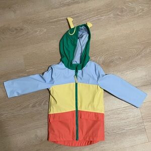 Solid hooded raincoat for kids